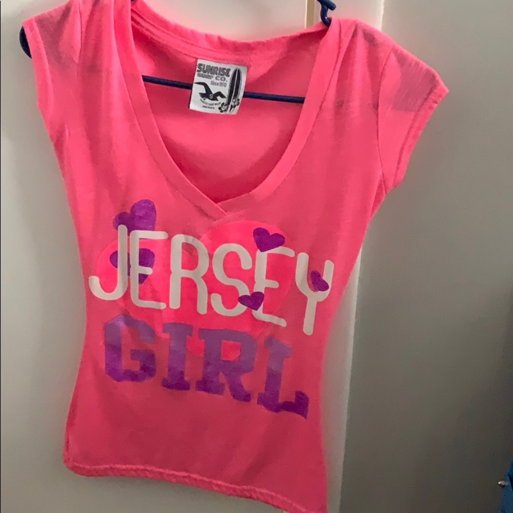 Hollister neon pink t-shirt
